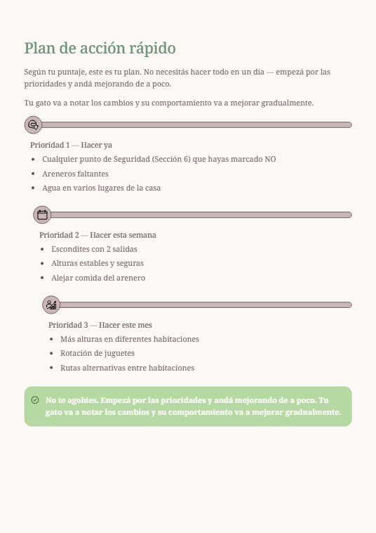 Plan de acción rápido