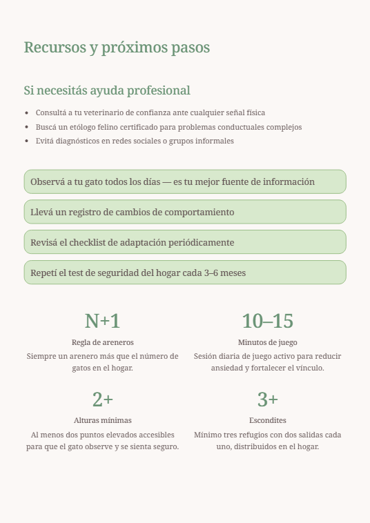 Recursos y próximos pasos